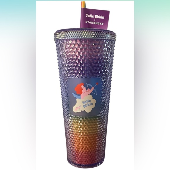 NWT Starbucks studded Sofie Birkin sparkle cold cup 24oz - Picture 3 of 5